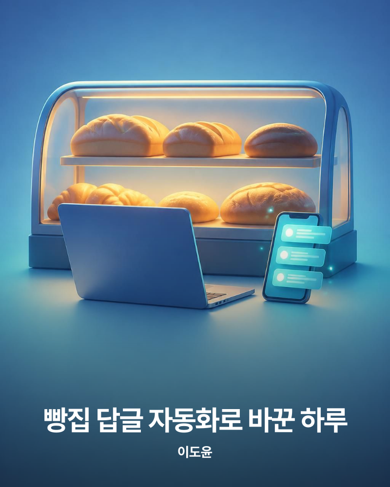 빵집 답글 자동화로 바꾼 하루